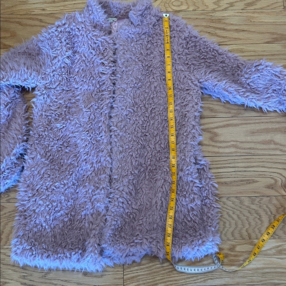 Laura Ashley Pink Fuzzy Coat - Picture 7 of 8